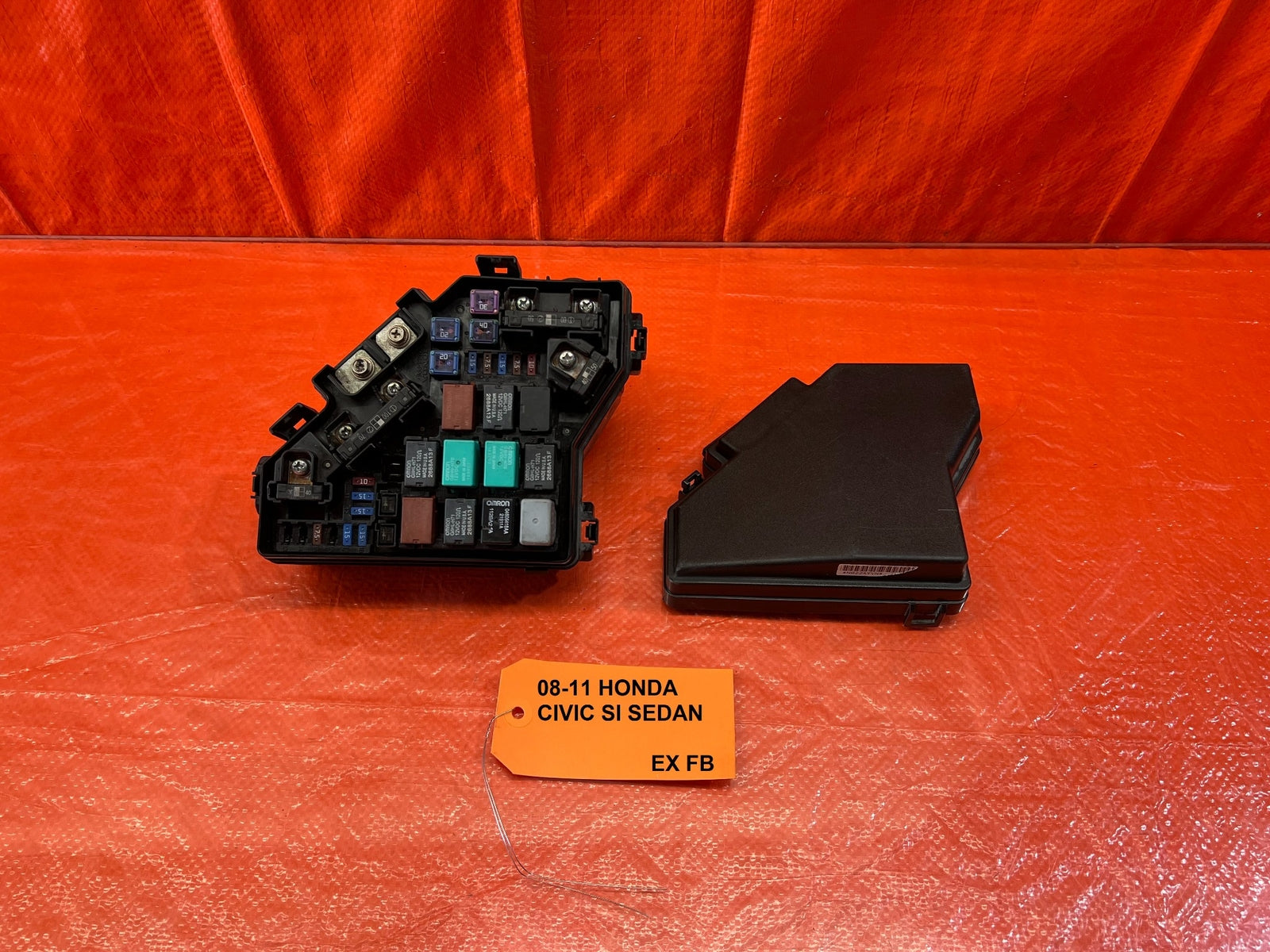 09 11 HONDA CIVIC SI SEDAN   EXTERIOR UNDER THE HOOD ENGINE BAY FUSE BOX OEM 2030