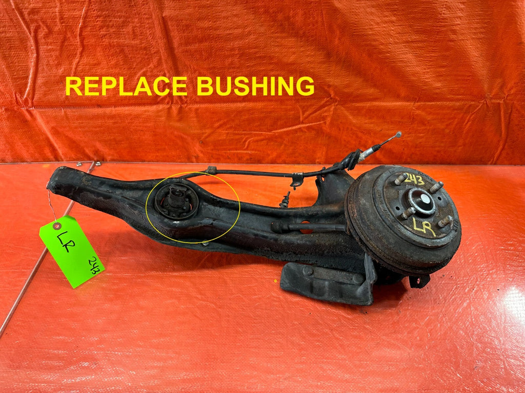 1989 89 HONDA CRX   DRIVER LEFT REAR TRAILING ARM BRAKE DRUM   OEM #2430