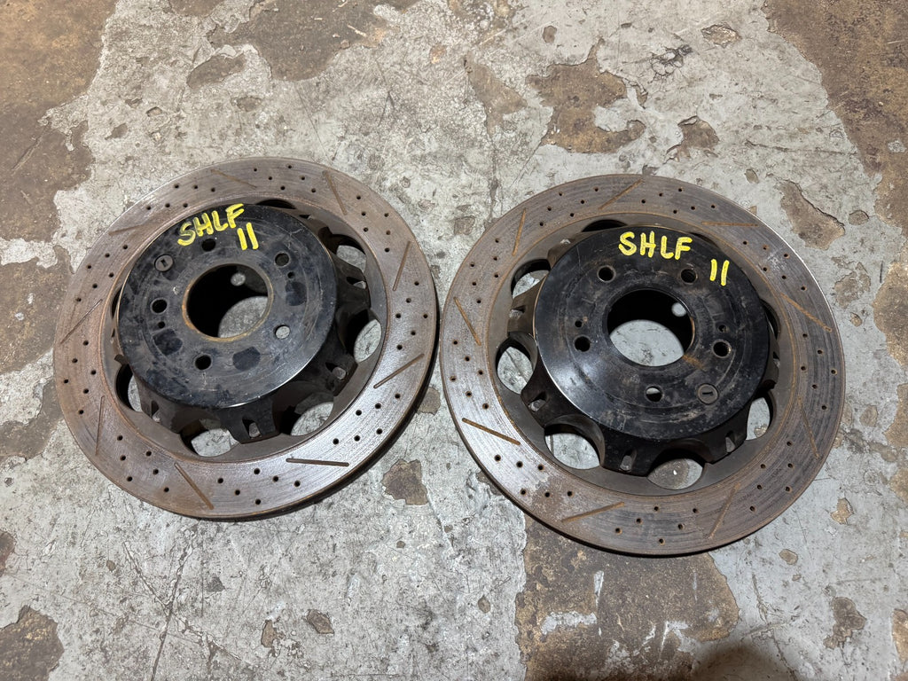 08 15 INFINITI G37 Q60   Z1 MOTOR SPORTS BRAND   2 PIECE ROTORS   REAR FITMENT0