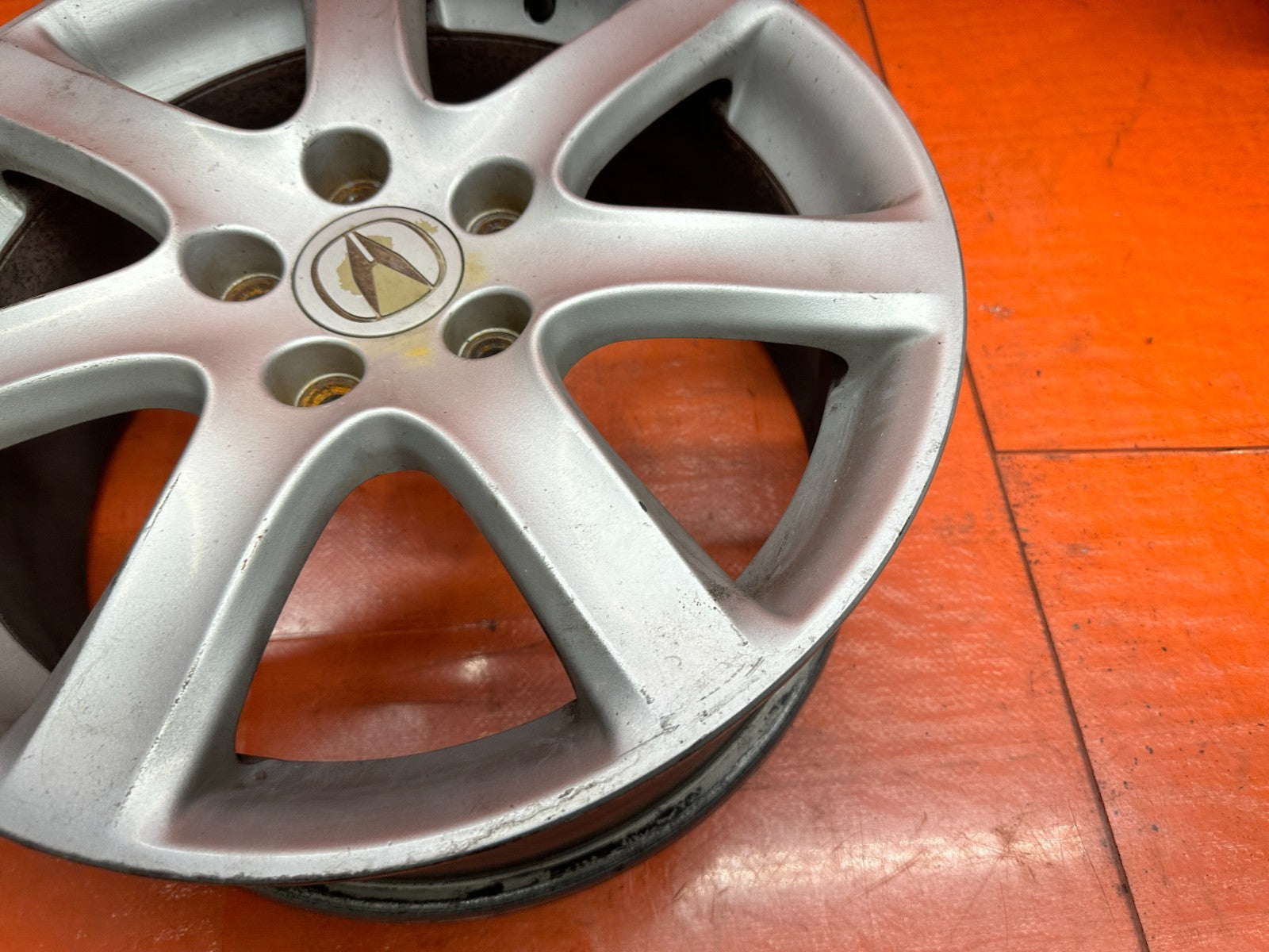 04 08 ACURA TSX 2.4L 17 INCH 7 SPOKE ALLOY WHEEL RIM 17x7 5x114.3 OEM FACTORY  25