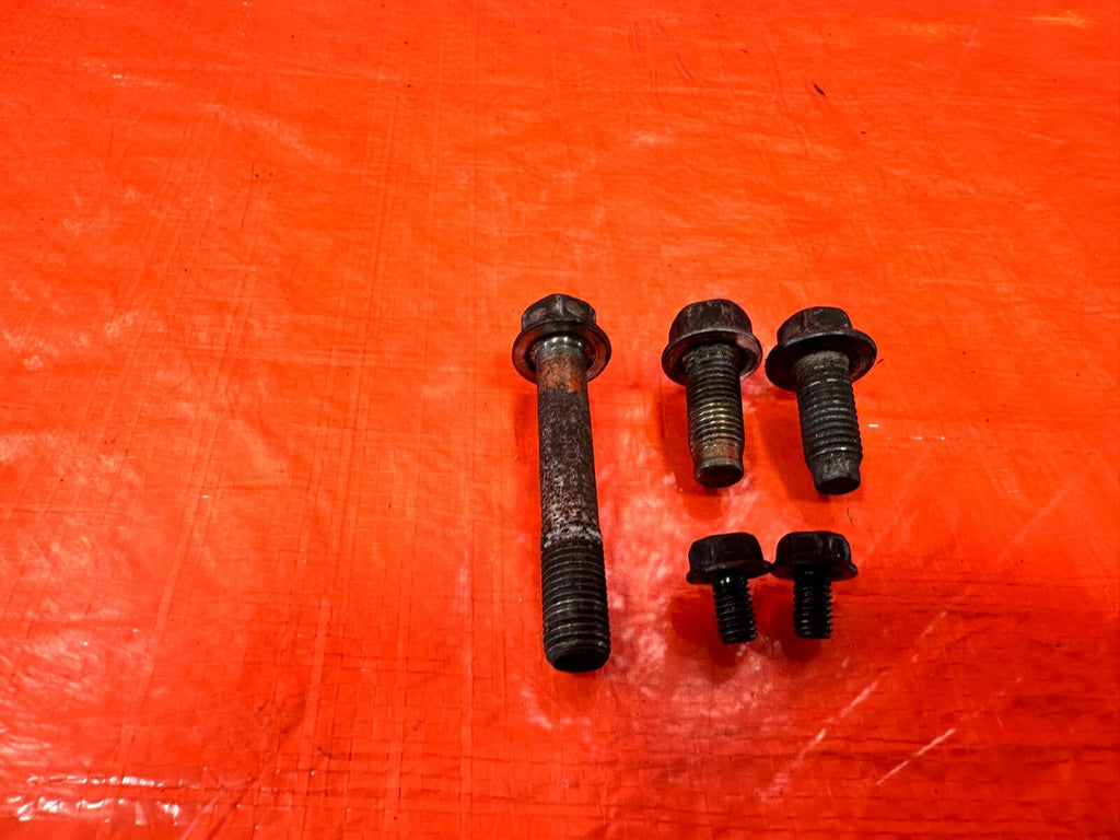03 06 LANCER EVOLUTION VIII 8 EVO IX 9   FLYWHEEL DUST SHIELD COVER BOLTS #EVO97