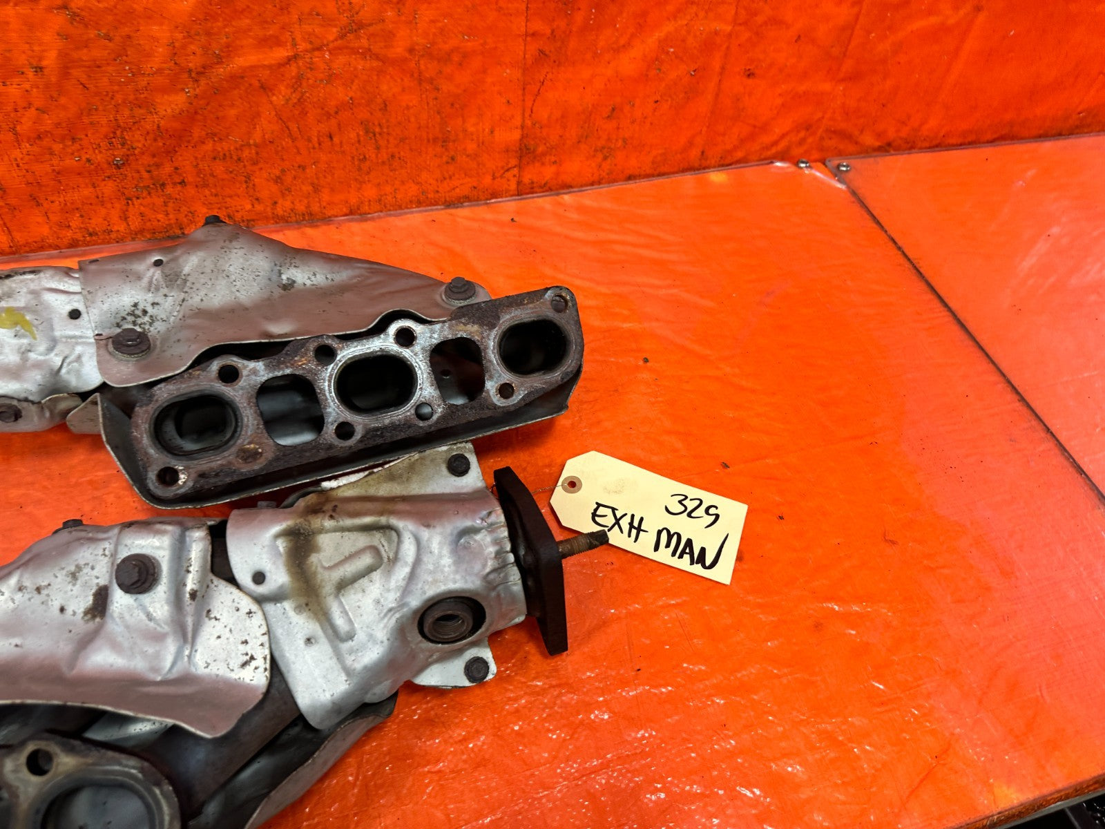 08 15 INFINITI G37 Q60 3.7L EXHAUST MANIFOLDS HEADERS LEFT RIGHT SET #32911