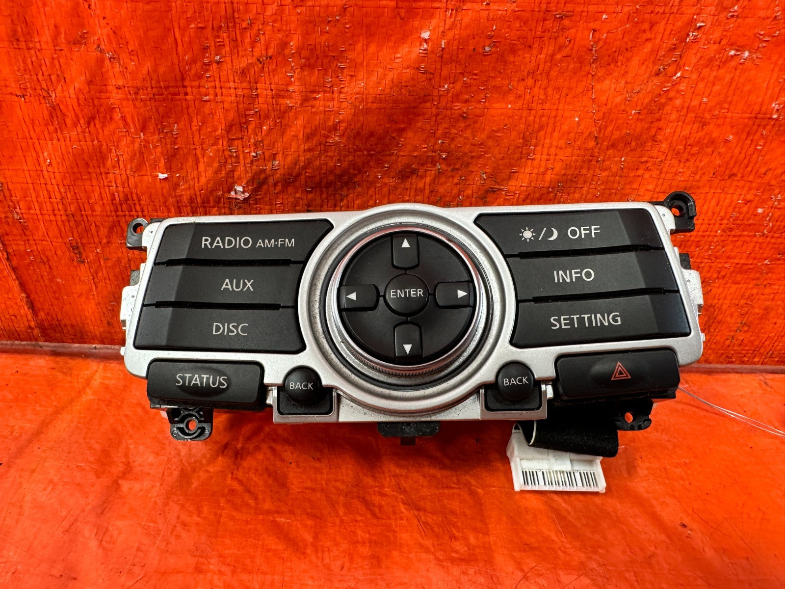 09 15 INFINITI G37 CONVERTIBLE   RADIO CONTROL   28395 JK60B   OEM #3101
