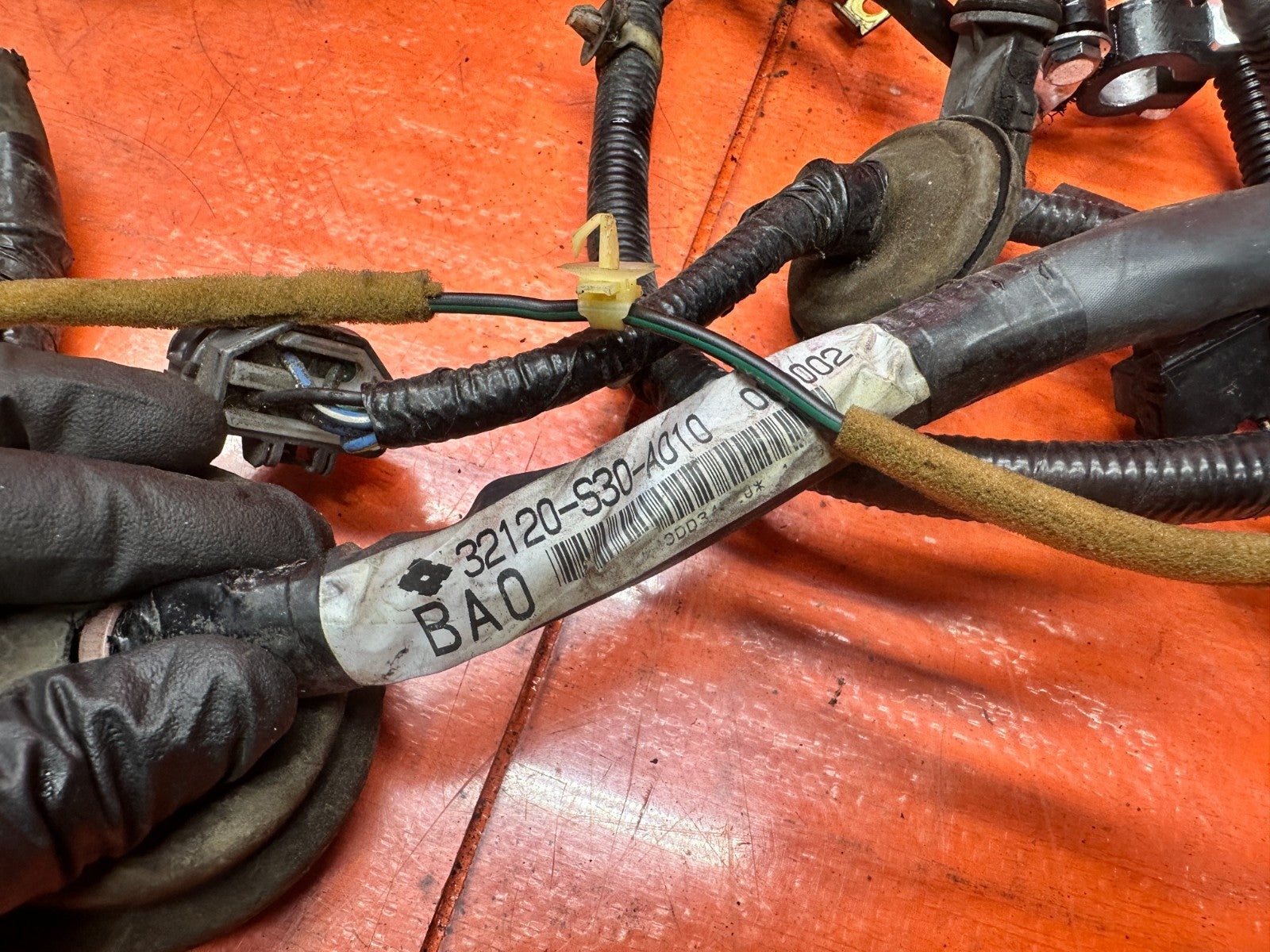 97 01 HONDA PRELUDE 2.2L RIGHT FLOOR WIRE WIRING HARNESS 32120 S30 A010 #3368