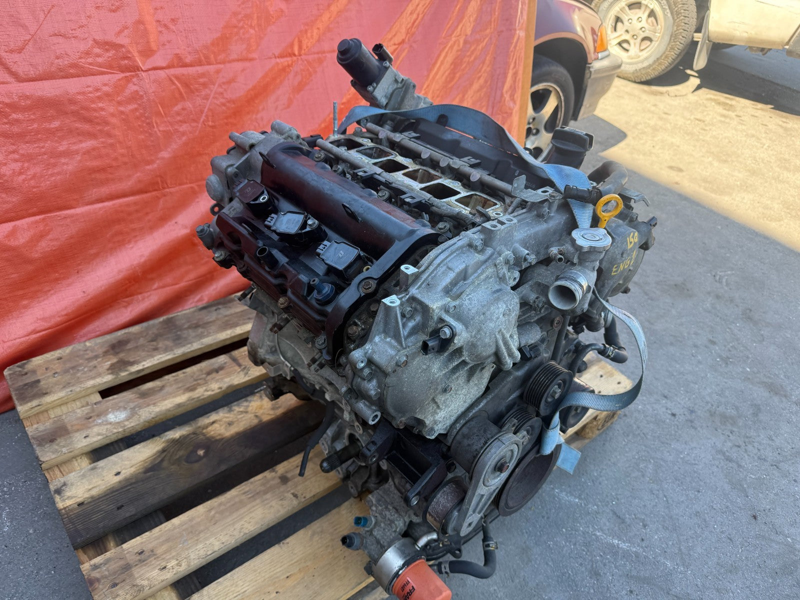 14 15 INFINITI Q50   3.7L VQ37   AWD ALL WHEEL DRIVE   ENGINE MOTOR LONG BLOCK6