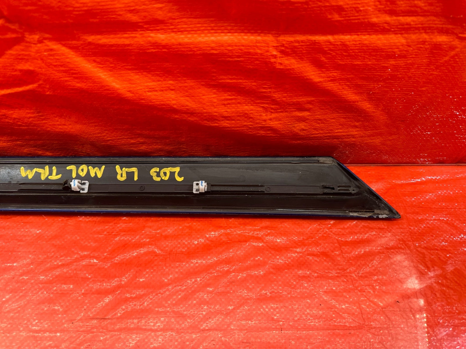 06 11 HONDA CIVIC 4D SEDAN DOOR MOLDING IMPACT STRIP LEFT REAR BLUE OEM #2039