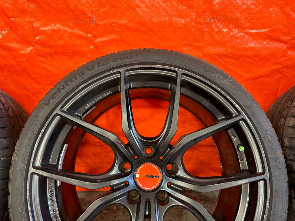 JDM RAYS GRAM LIGHTS   57FXX   5x100 / 19x9 / +38 / VENTUS V12 EVO2   245/35ZR1913