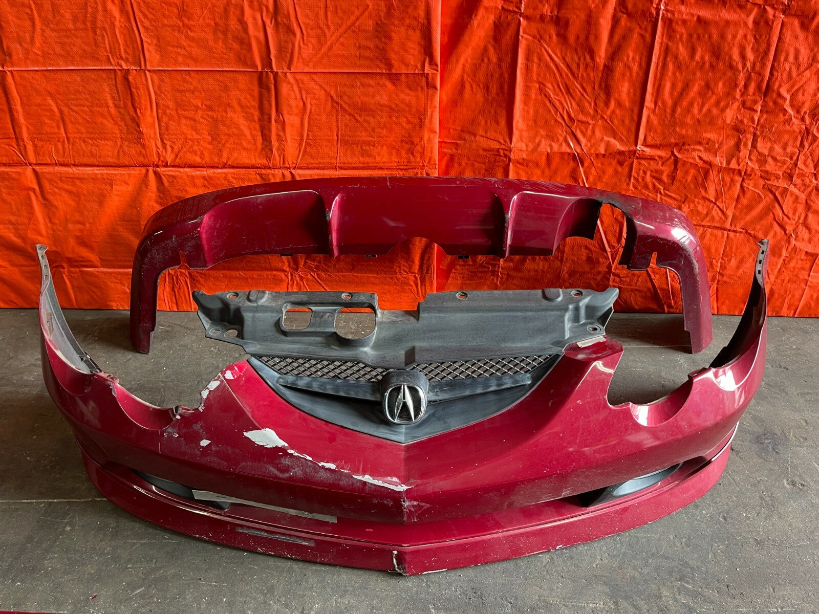 02 04 ACURA RSX A SPEC LIP KIT   COMPLETE FRONT REAR LIP SIDE SKIRTS OEM FOG DC53