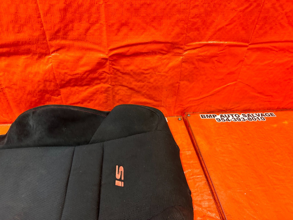06 11 HONDA CIVIC SI RIGHT FRONT UPPER SEAT SKIN CLOTH FABRIC COVER OEM #2534
