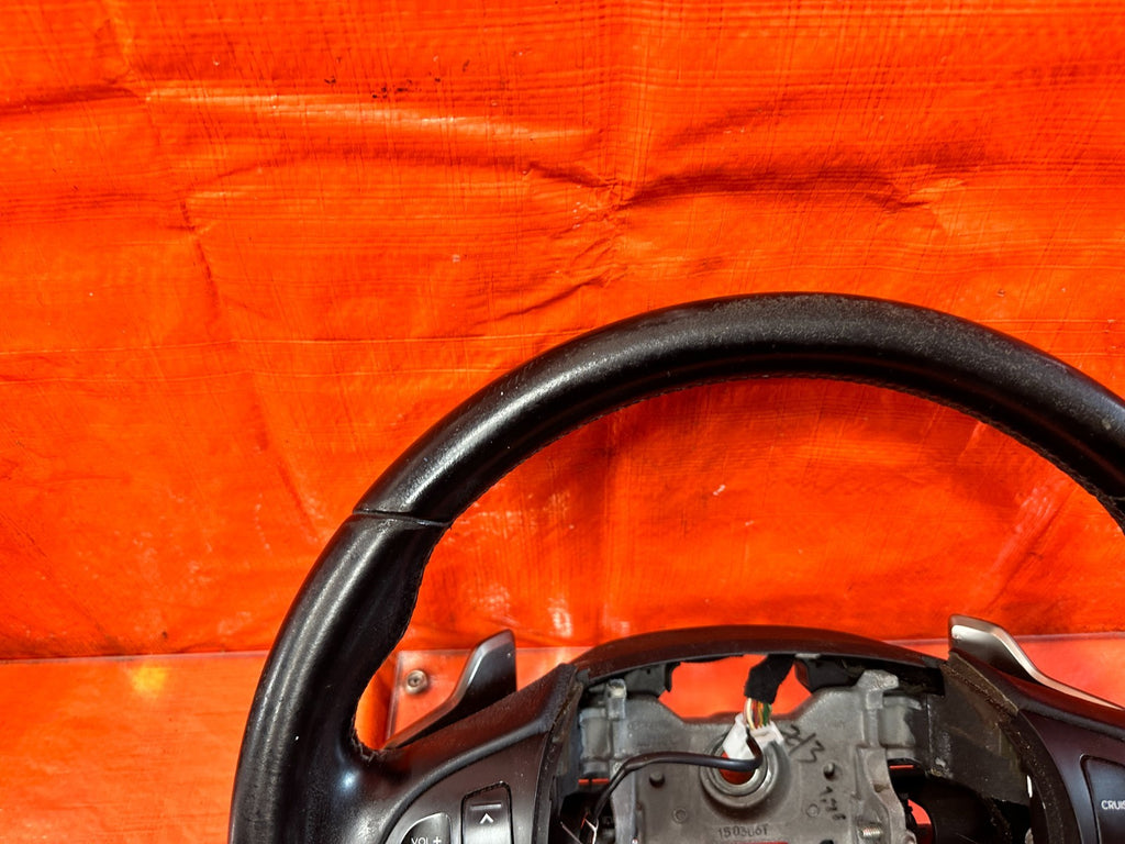 2013 13  HYUNDAI GENESIS COUPE TRACK  STEERING WHEEL W/ PADDLE SHIFTERS OEM 3185