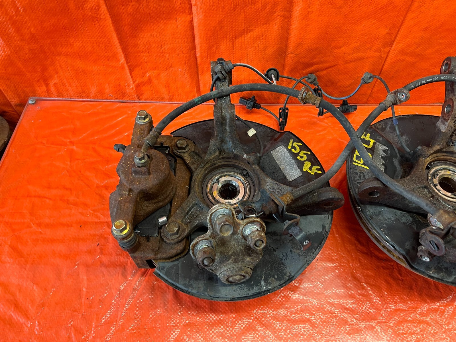 06 11 HONDA CIVIC   CSX FRONT SPINDLE CONVERSION   32MM HUBS W/ SI CALIPERS OEM12