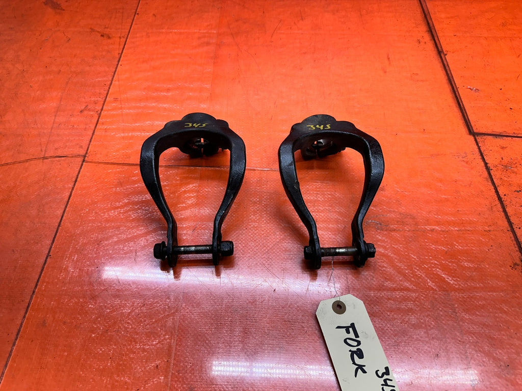 14-15 INFINITI Q50 3.7L AWD FRONT SUSPENSION SHOCK STRUT LOWER FORKS BRACKETS #34