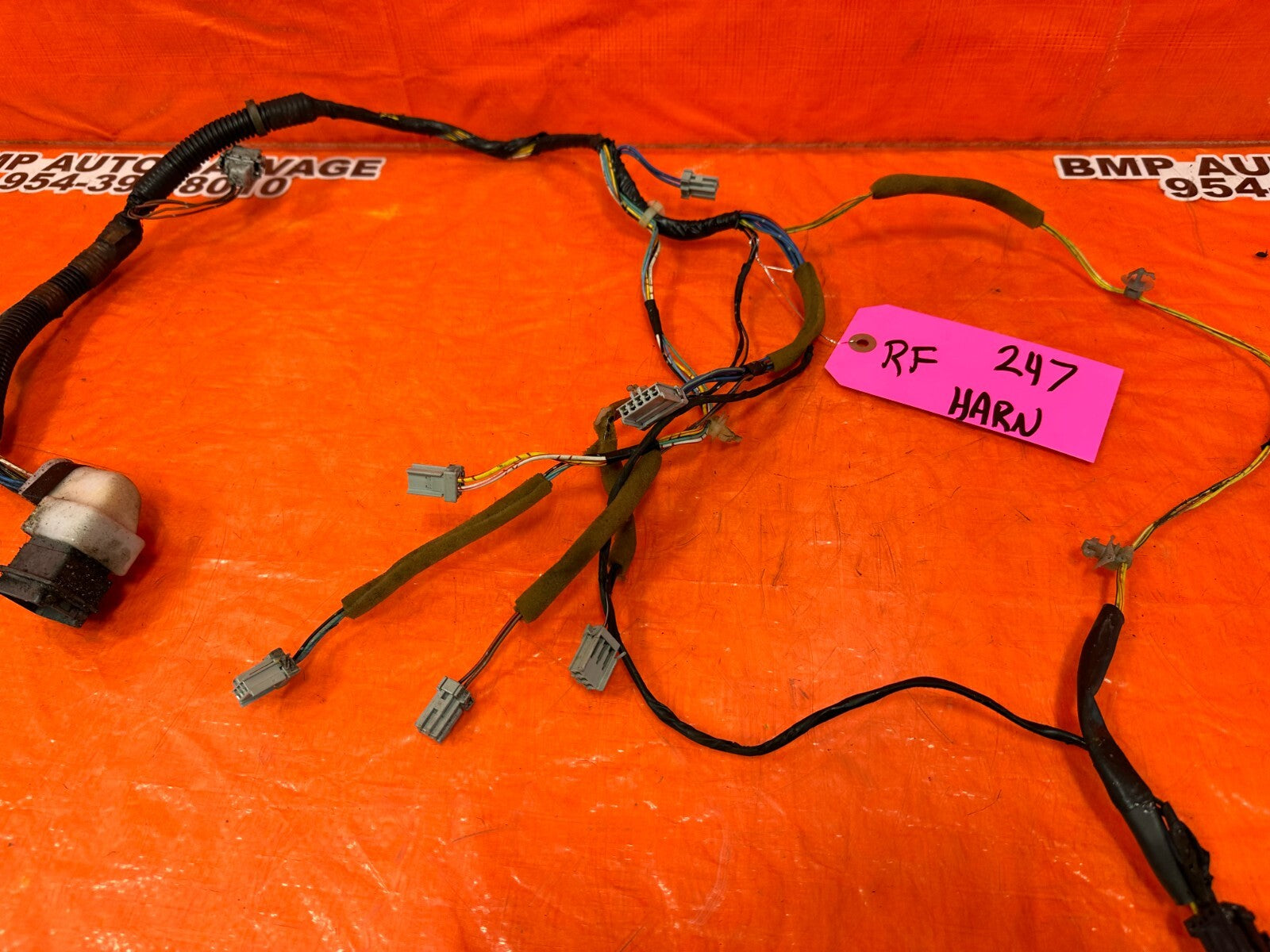 97 01 ACURA INTEGRA   GS GS R LS   2D   RIGHT DOOR WIRING HARNESS WIRE LOOM #2476