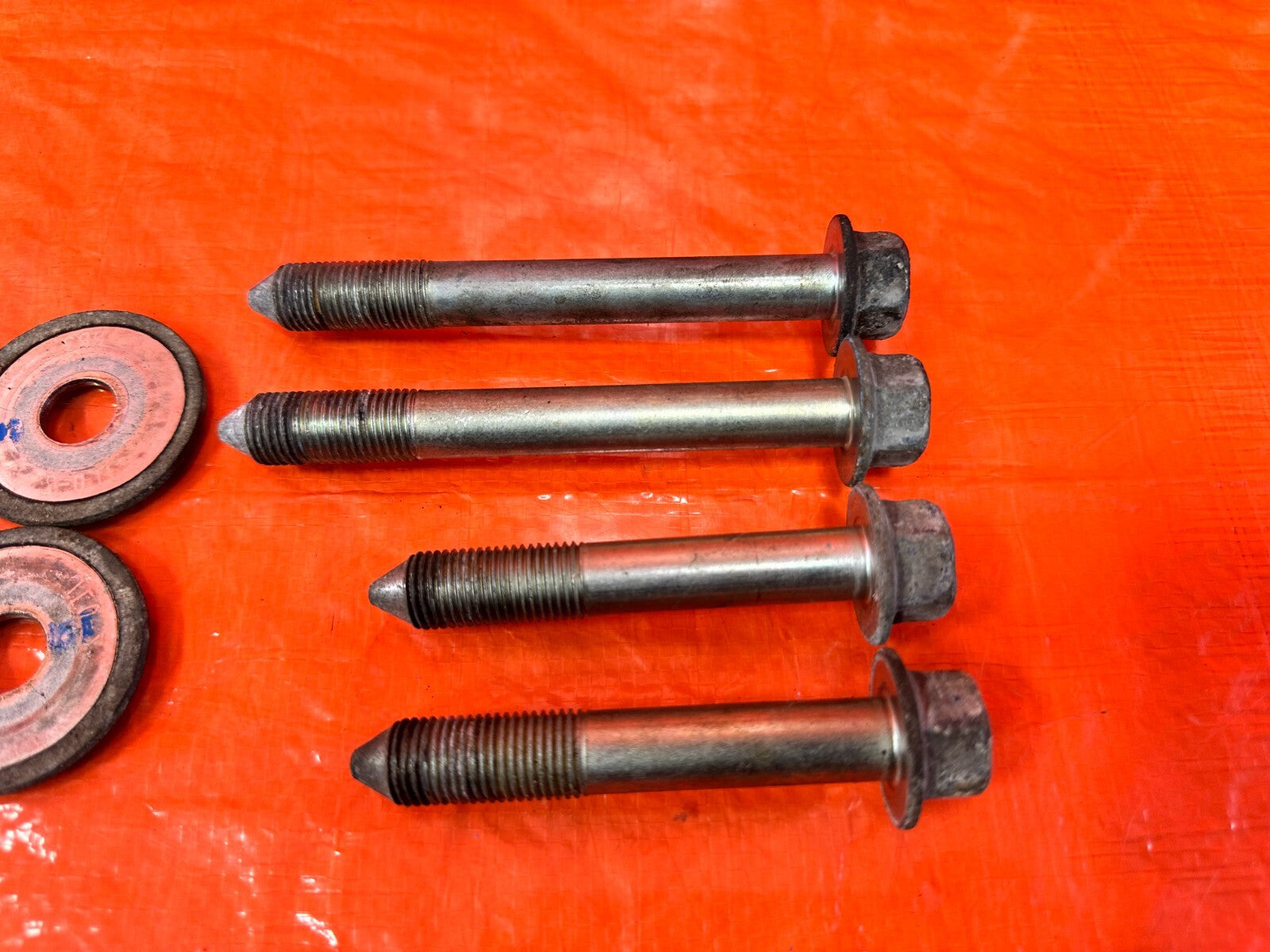 09 14 ACURA TSX   POWER STEERING RACK GEAR BOX BOLTS HARDWARE WASHERS OEM #2793