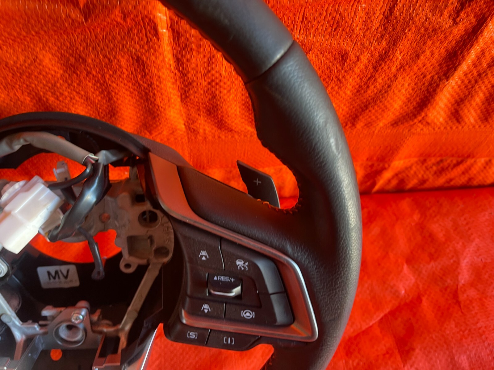 2021 SUBARU CROSSTREK STEERING WHEEL W/ ORANGE STITCHING   PREMIUM MODEL OEM #723