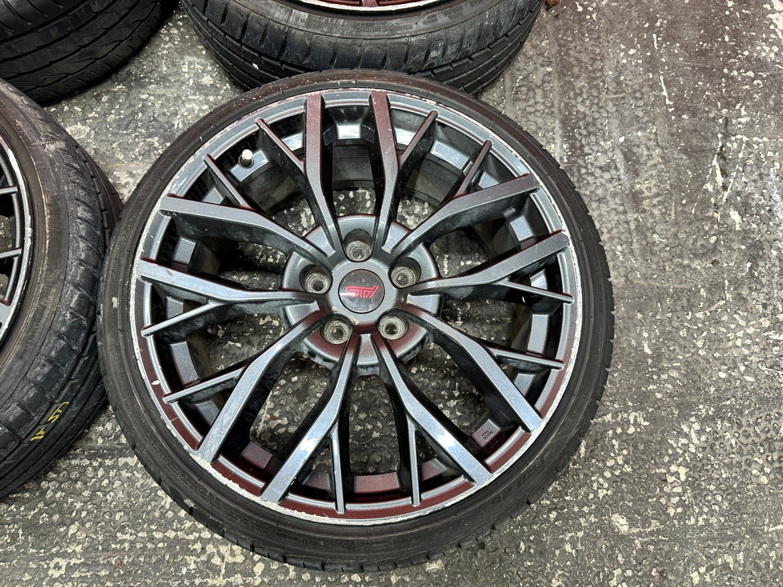15-20 SUBARU WRX STI 4D 2.5L EJ257 18" ALLOY WHEELS RIMS TIRE SET SET OF 4 OEM5