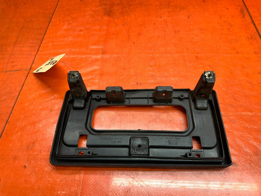 13 15 CIVIC SI 4D FRONT BUMPER LICENSE PLATE BRACKET FRAME 71145 TR3 A500 #3345