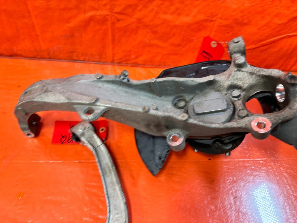 14 24 INFINITI Q50   RWD RIGHT FRONT SPINDLE KNUCKLE HUB & CONTROL ARM OEM 19Q14