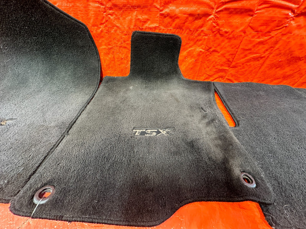 09 14 ACURA TSX   FLOOR MAT SET   BLACK COLOR   LEFT RIGHT FRONT REAR   OEM #3052