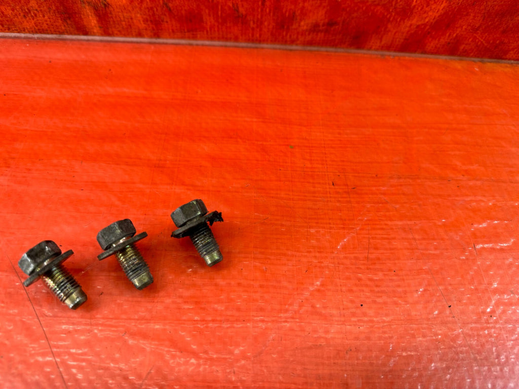 88 91 HONDA CRX   REAR TRANSMISSION BRACKET MOTOR MOUNT BOLTS   OEM #2431