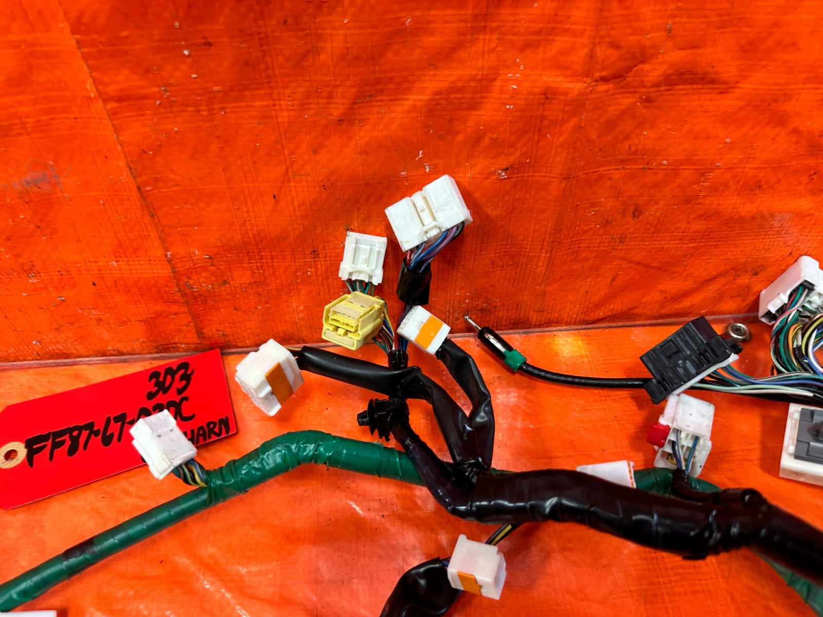 09 11 MAZDA RX8 RX 8   INSTRUMENT GAUGE CLUSTER WIRING HARNESS WIRE LOOM OEM 30312