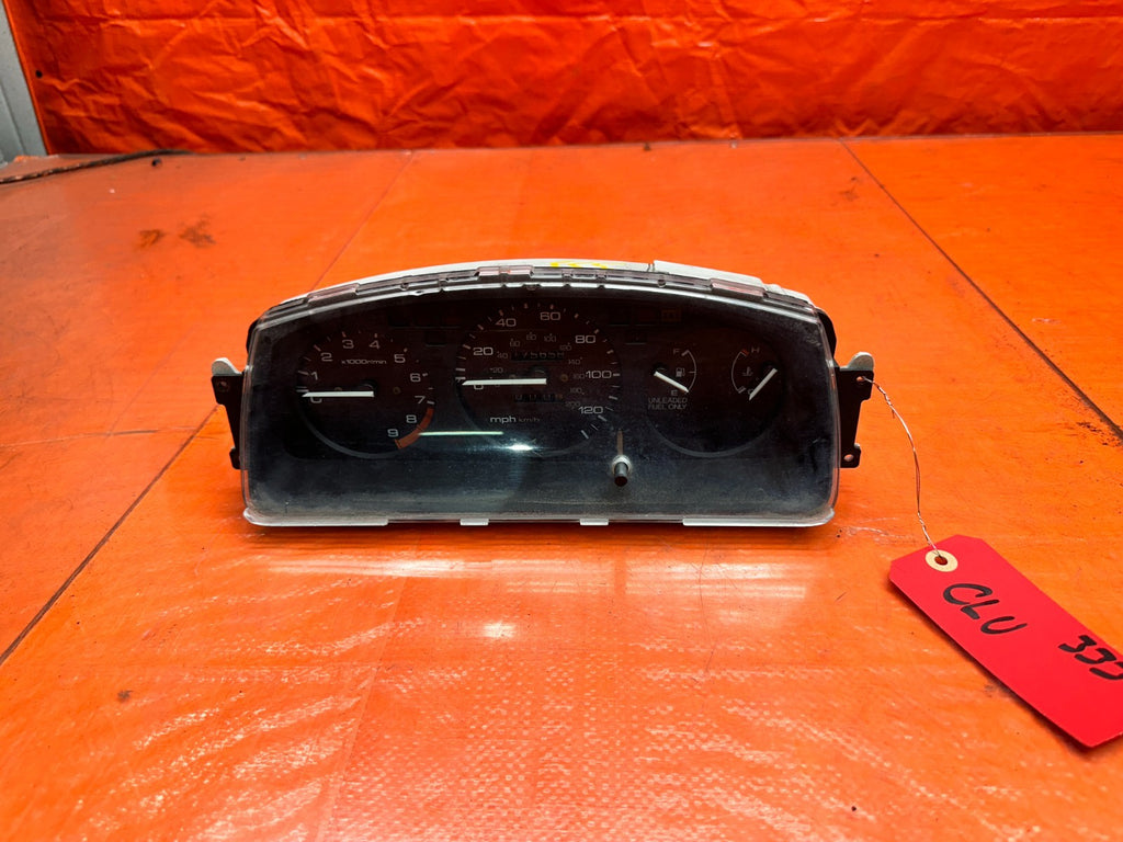 92 95 HONDA CIVIC EX 1.6L   5 SPEED MANUAL MT GAUGE CLUSTER SPEEDO   OEM #3334