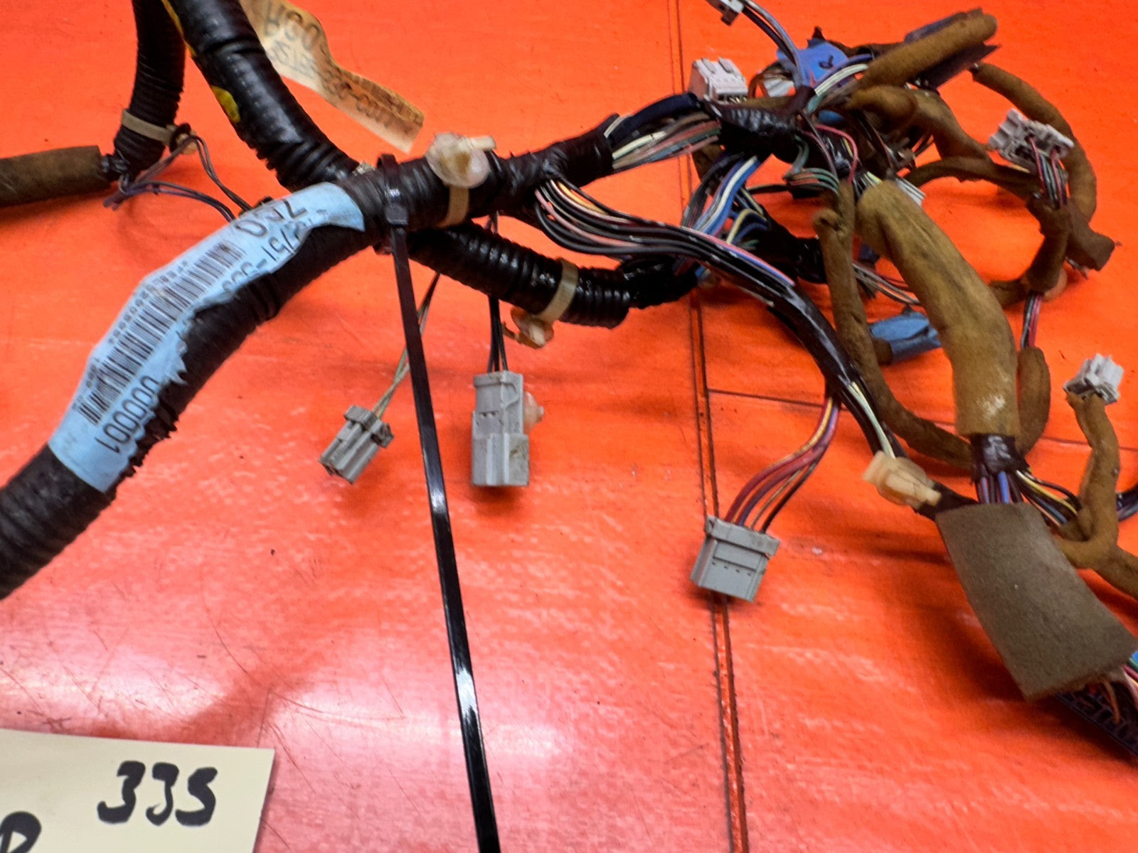 97 01 HONDA PRELUDE 2.2L DRIVER PASSENGER DOOR WIRING HARNESS CABLE L R OEM #3358