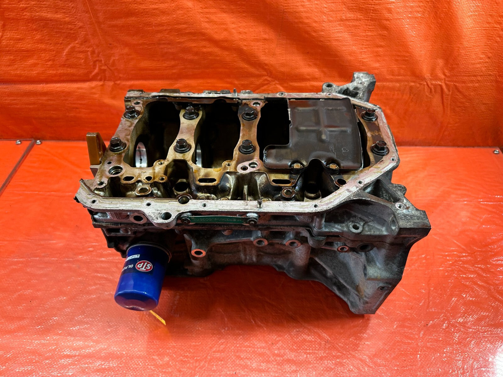 02 05 HONDA CIVIC SI EP3 HATCHBACK   K20A3 ENGINE MOTOR SHORT BLOCK W/ MAIN CAPS15