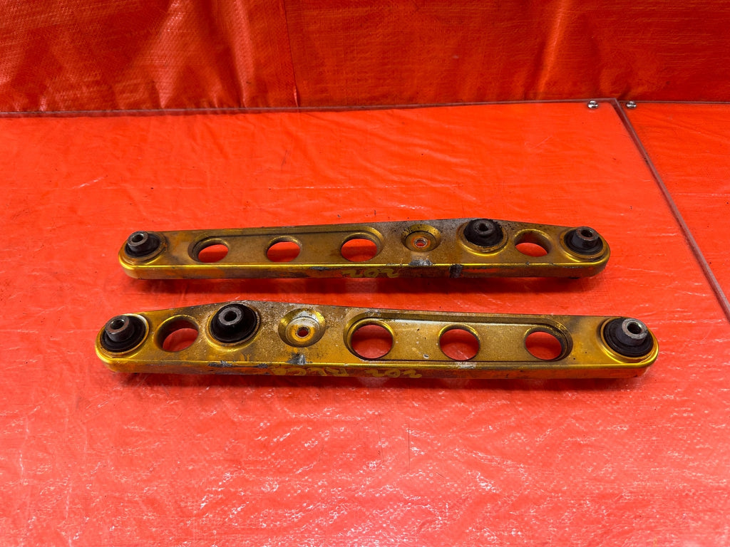 96 00 HONDA CIVIC   ALUMINUM REAR LOWER CONTROL ARMS GOLD COLOR   #2028