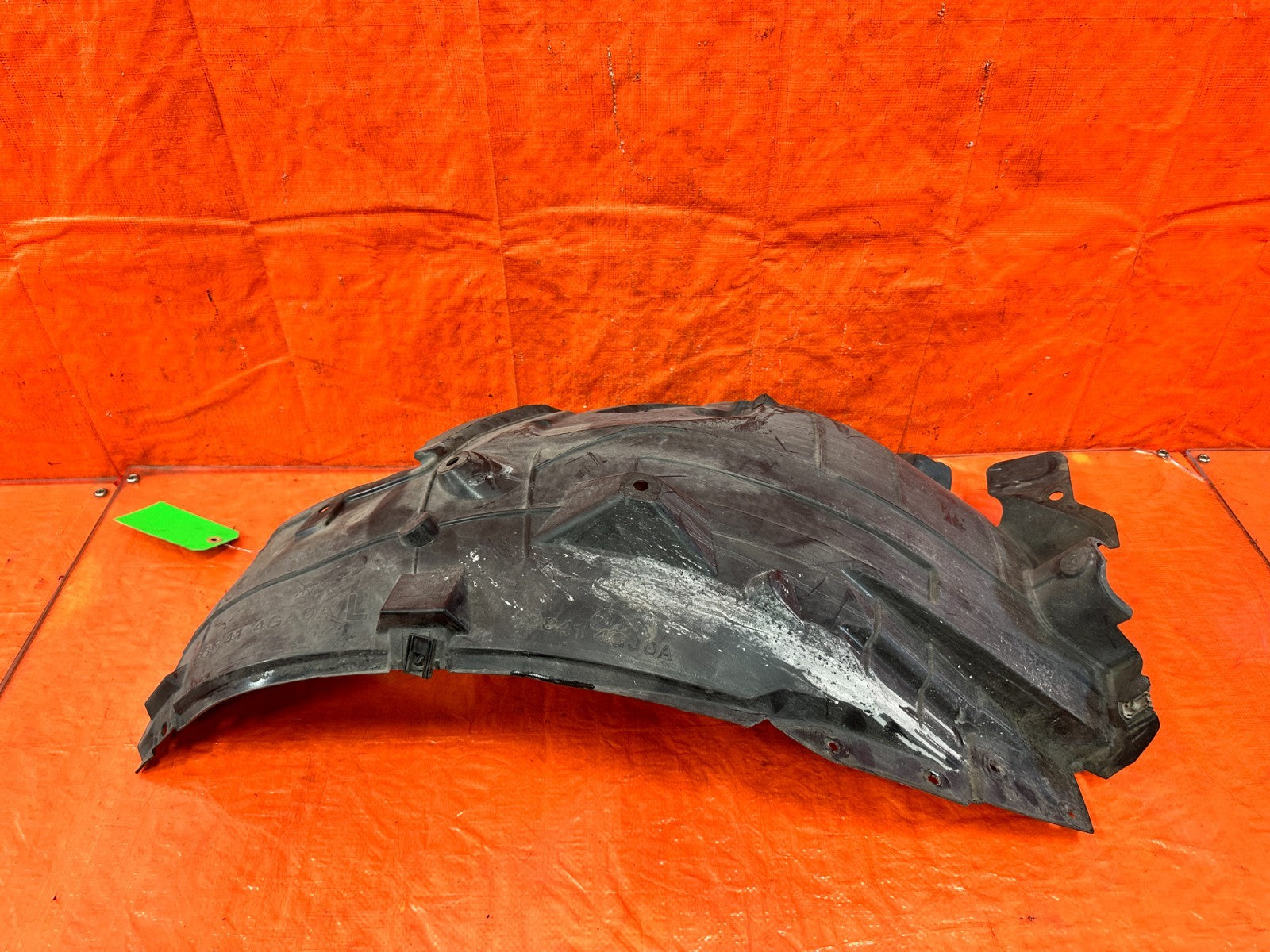 16 24 INFINITI Q50   3.0L   LEFT FRONT SPLASH SHIELD REAR PORTION   OEM 3161