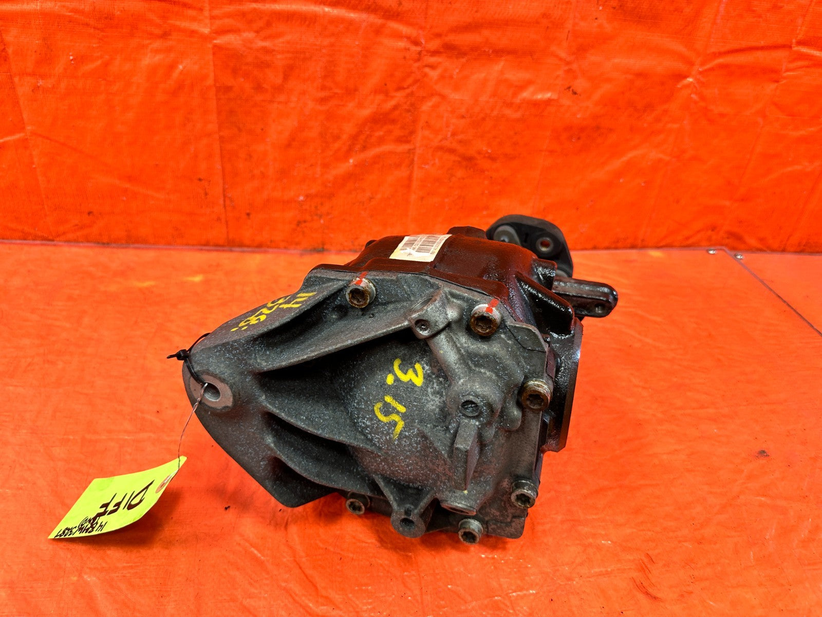 OEM 2014 14 BMW 328i SEDAN RWD   REAR DIFFERENTIAL DIFF 7603748 03 3.15 RATIO9
