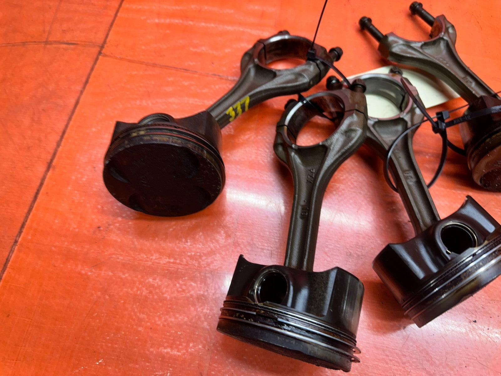 04 09 HONDA S2000 AP2 F22C ENGINE PISTON CONNECTING ROD RODS SET OEM #33710