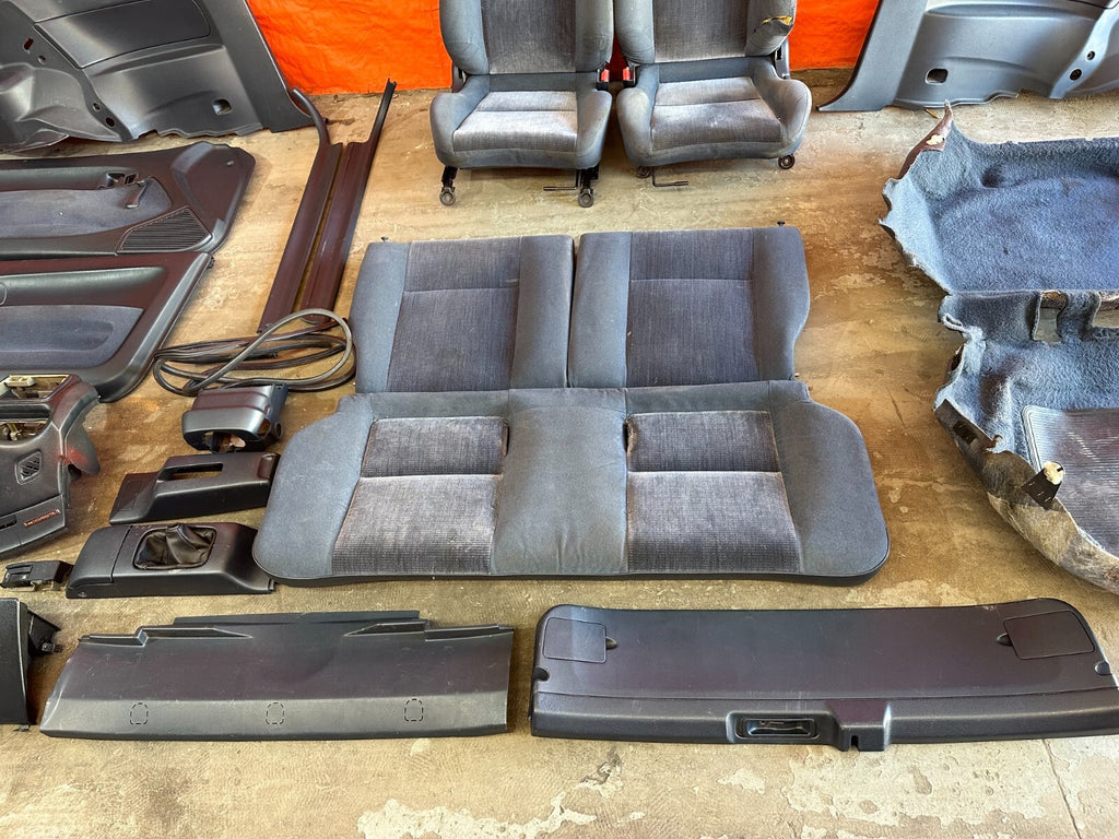 92 95 HONDA CIVIC HATCHBACK EG BLUE INTERIOR CONVERSION SEATS DOOR PANELS DASH4