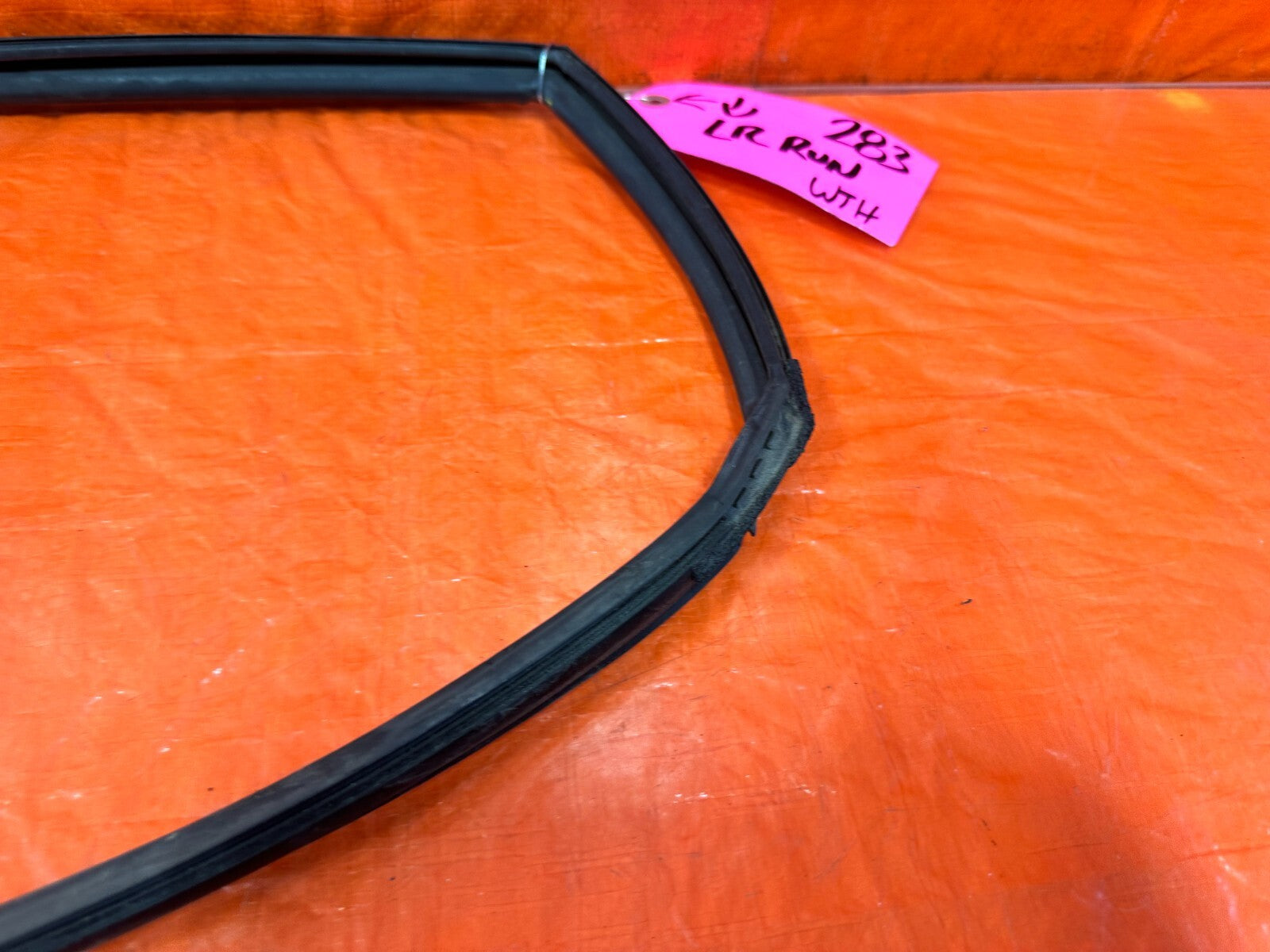 08 14 SUBARU IMPREZA WRX WAGON DRIVER LEFT REAR WINDOW GLASS RUN CHANNEL 2838