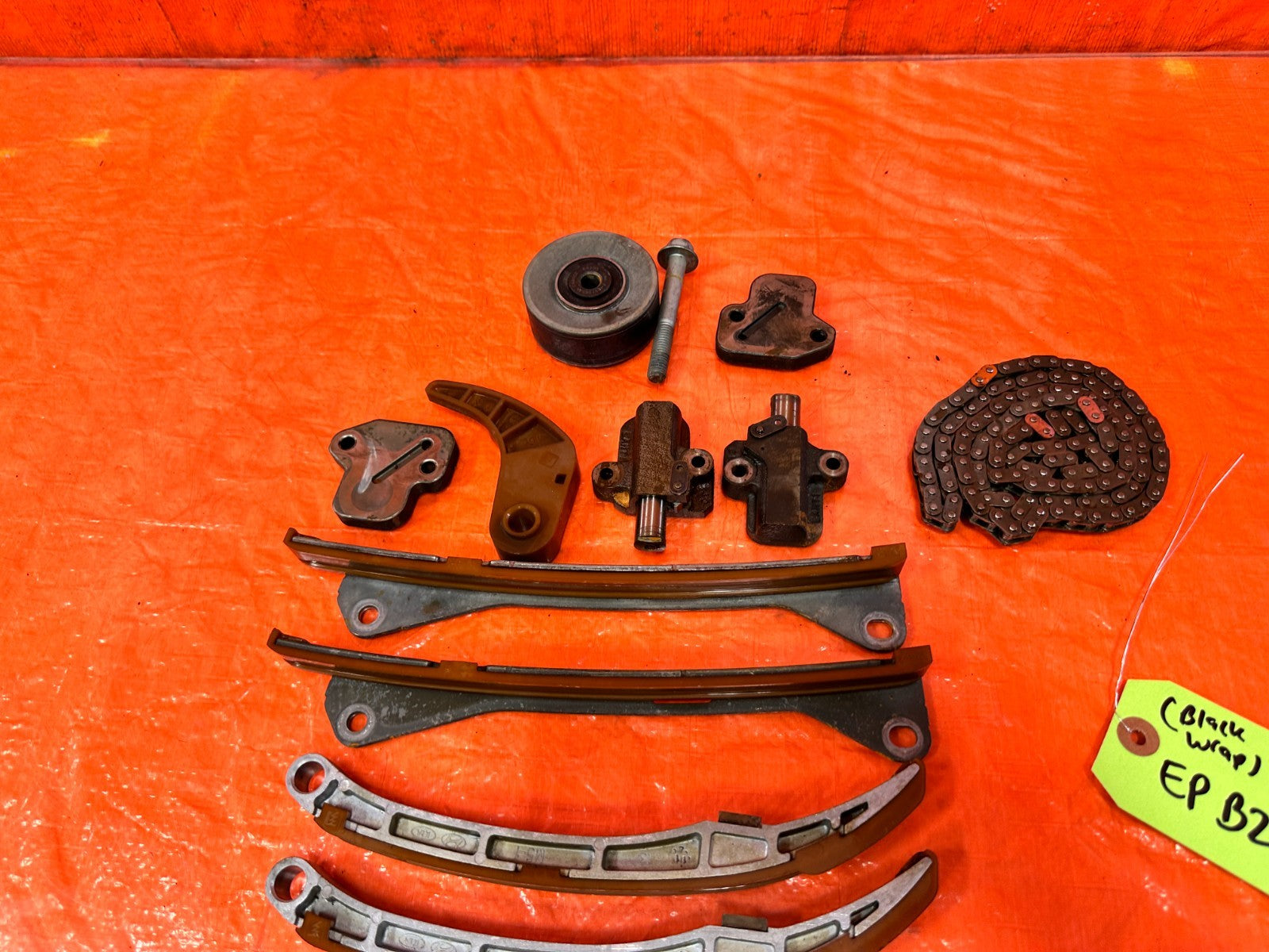 13 16 HYUNDAI GENESIS COUPE 3.8L TIMING CHAIN KIT GUIDES TENSIONER OEM #2994