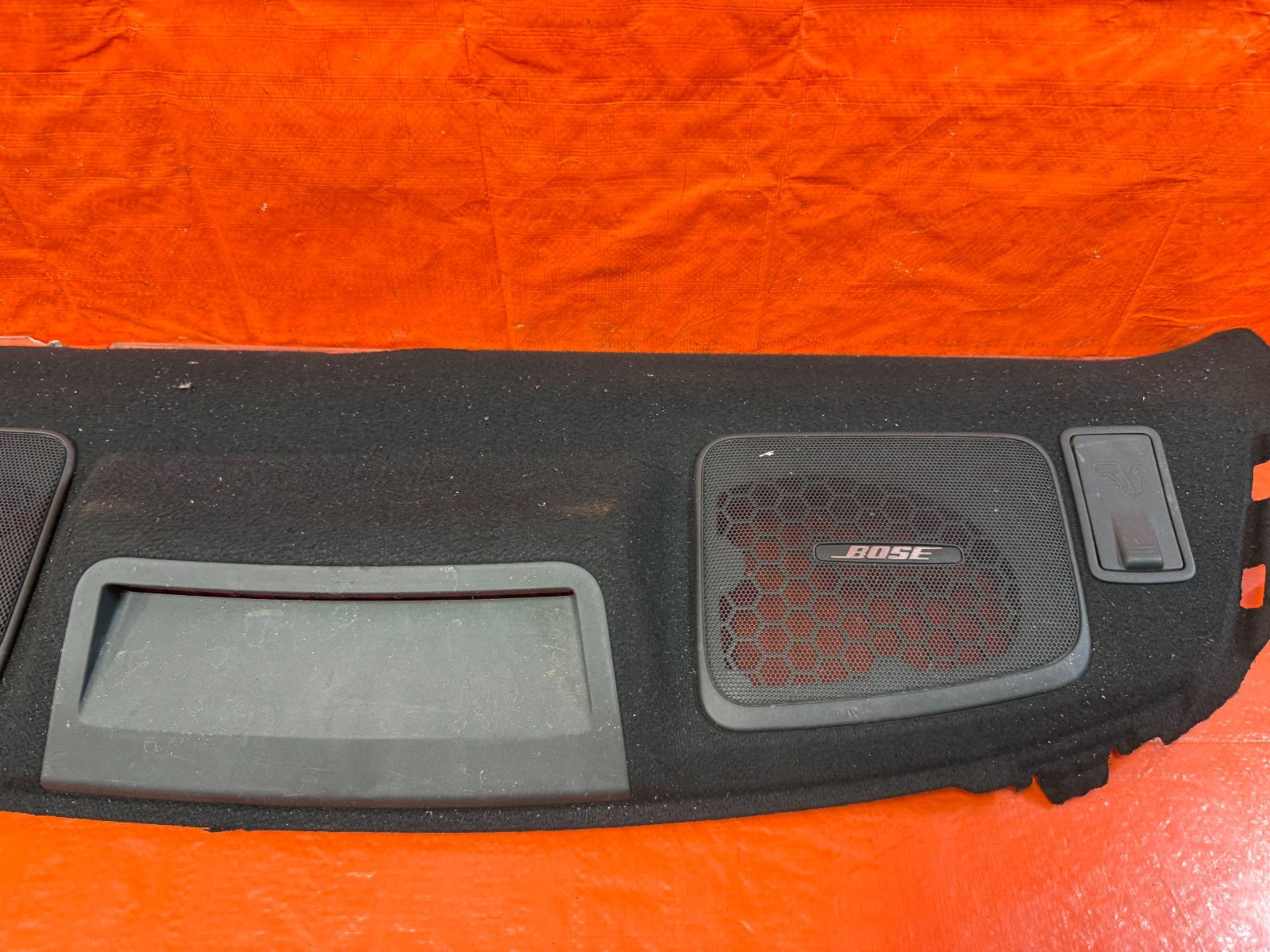 08 15 INFINITI G37 Q60 2D COUPE   REAR UPPER TRUNK TRIM / SPEAKER COVER TRAY 3284