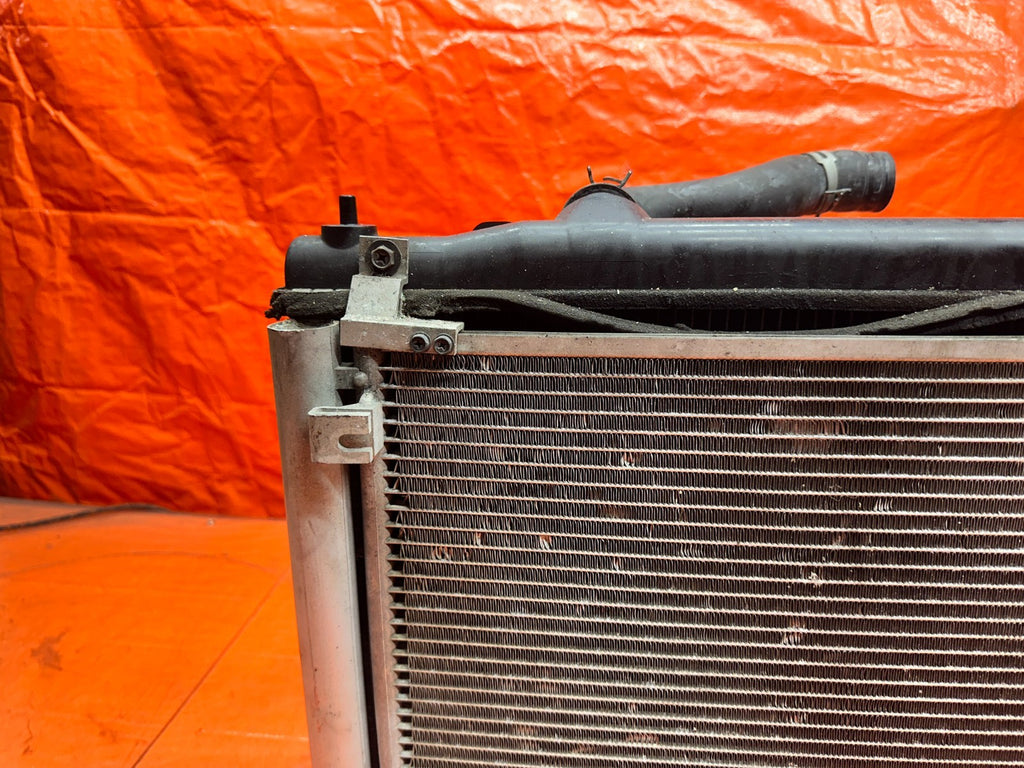 14-15 INFINITI Q50 3.7L AWD ENGINE COOLING RADIATOR WITH CONDENSER SHROUD FANS #5