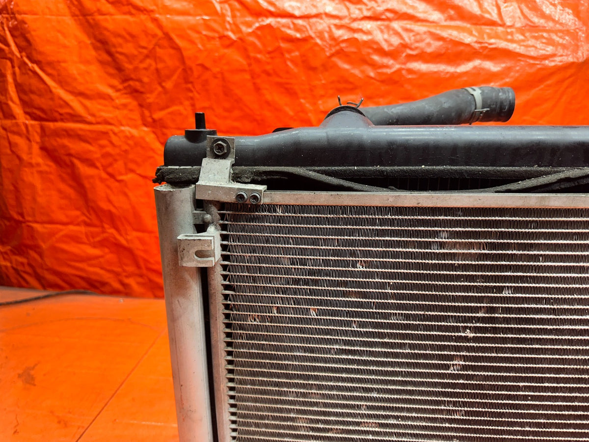 14-15 INFINITI Q50 3.7L AWD ENGINE COOLING RADIATOR WITH CONDENSER SHROUD FANS #5
