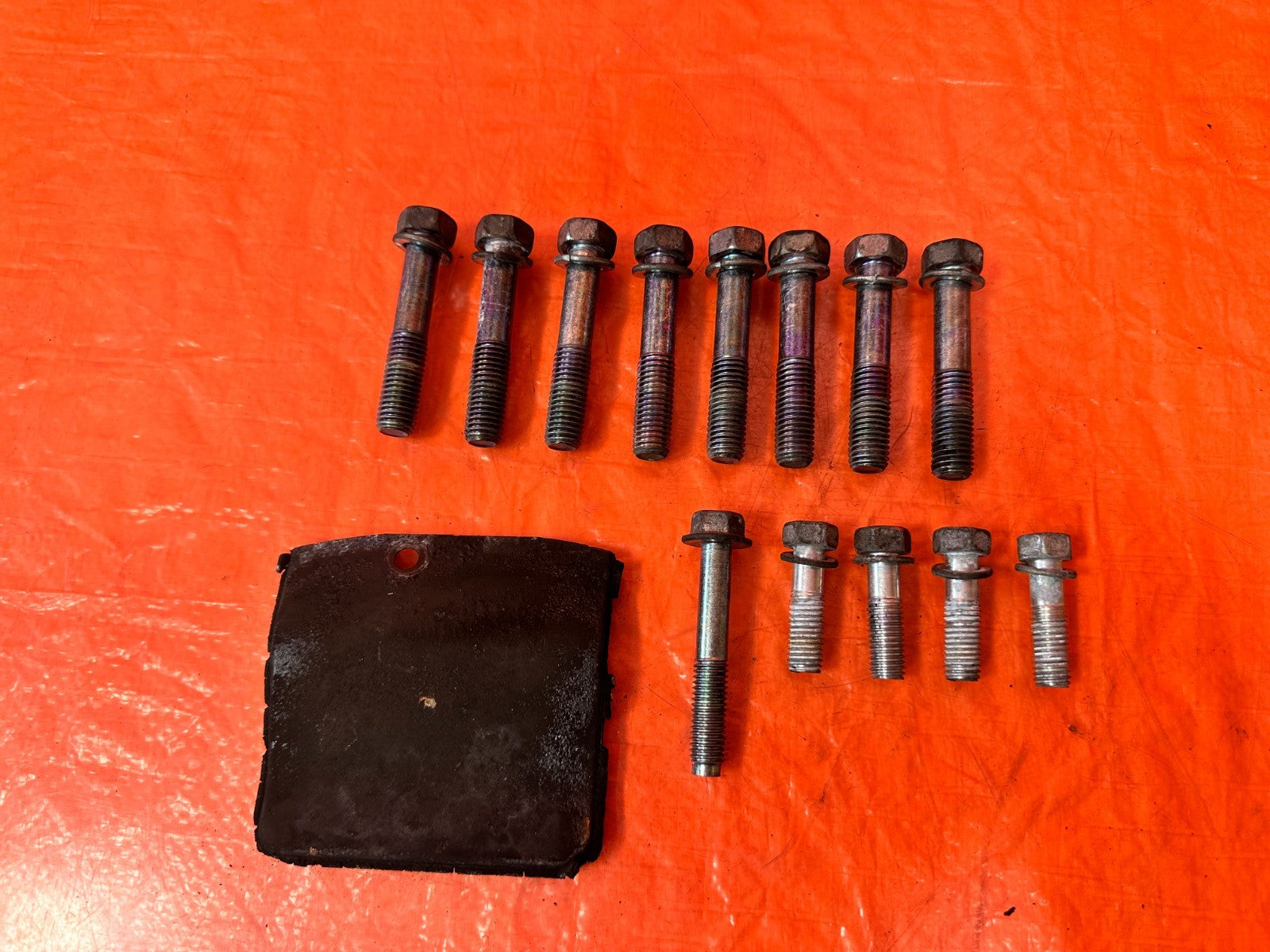 08 15 INFINITI G37 Q60 6 SPEED MANUAL TRANSMISSION BELL HOUSING BOLTS OEM #3281