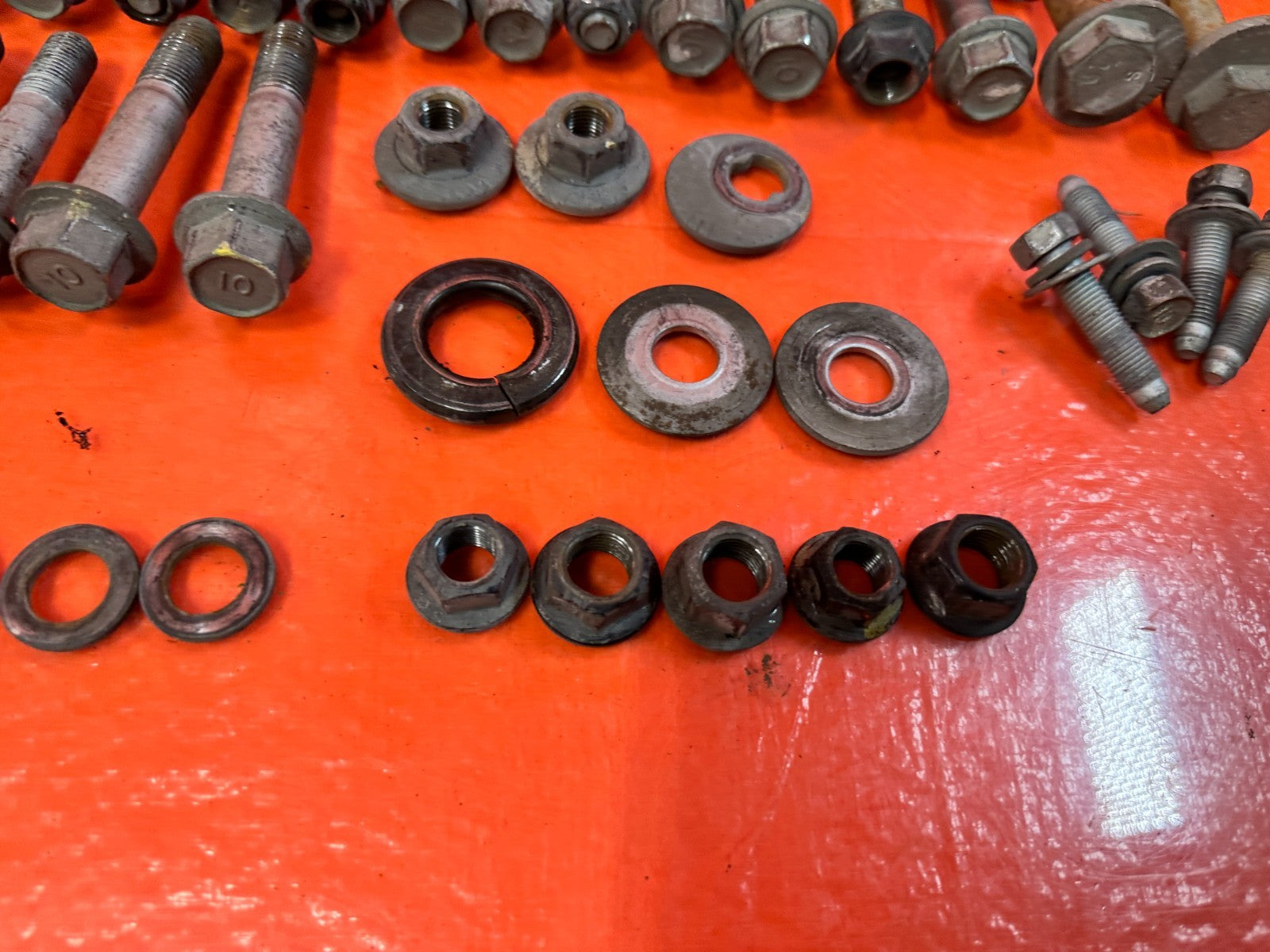 13 16 HYUNDAI GENESIS COUPE 3.8L   REAR TRAILING ARM CAMBER CASTER BOLTS #3182