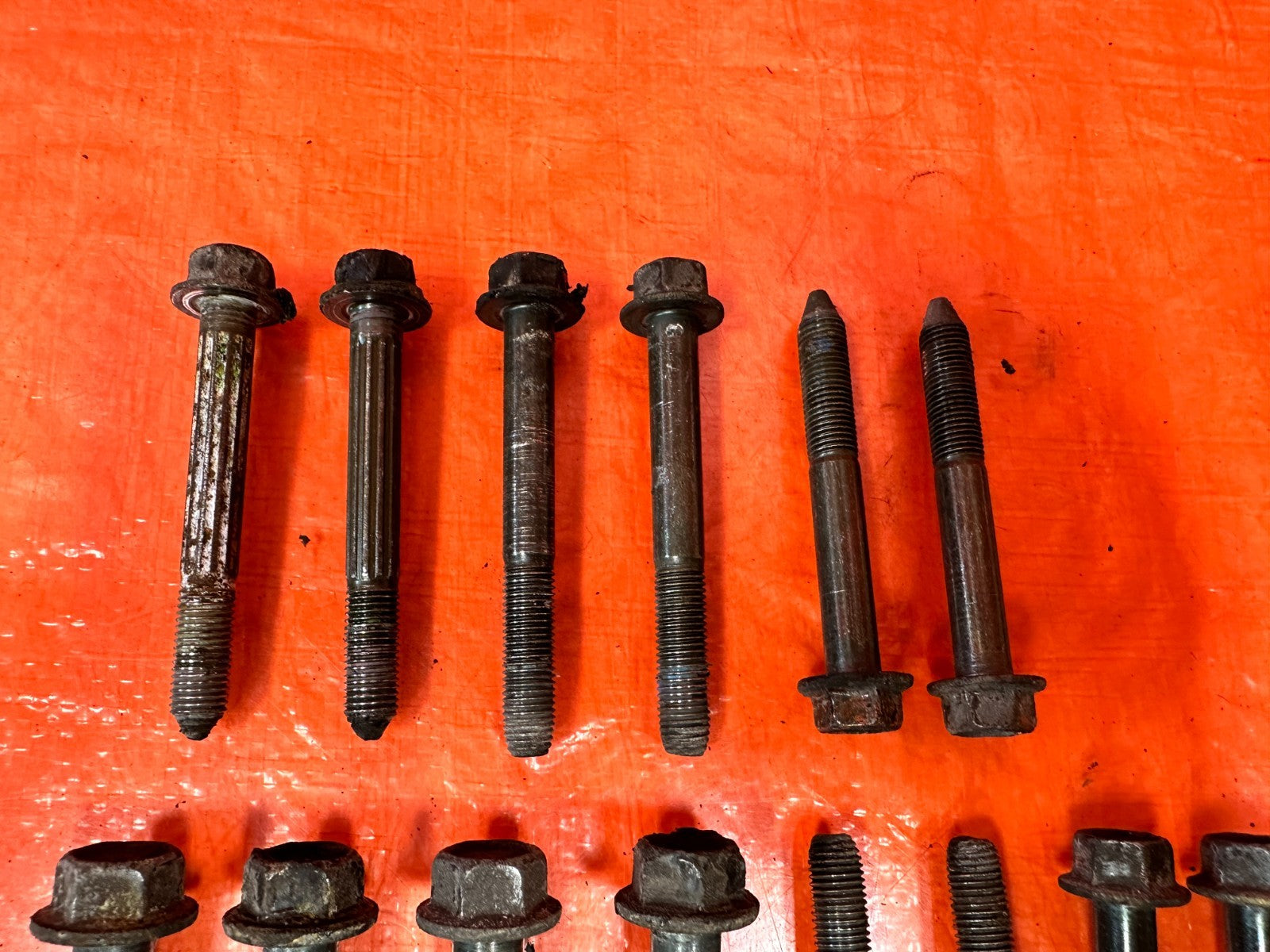 90 91 HONDA CIVIC   REAR LOWER CONTROL / TRAILING ARM TO CHASSIS BOLTS OEM 3258