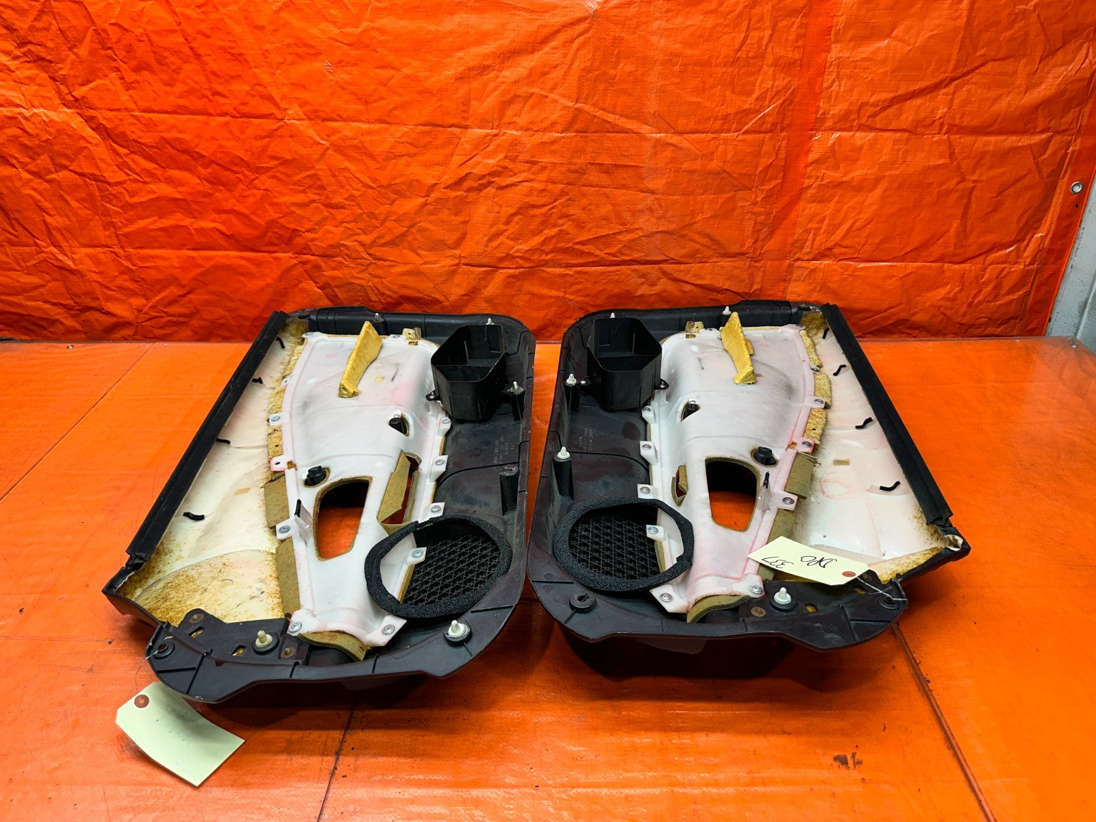 00 03 HONDA S2000 AP1 2.0L BLACK RED INTERIOR DOOR PANELS CARDS LEFT RIGHT #33722
