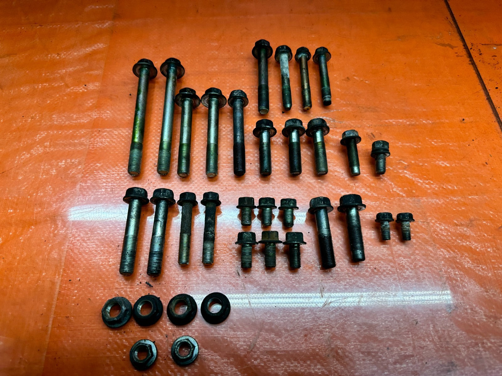 04 08 ACURA TSX 2.4L ENGINE MOUNT AND BRACKET HARDWARE BOLTS OEM #3304