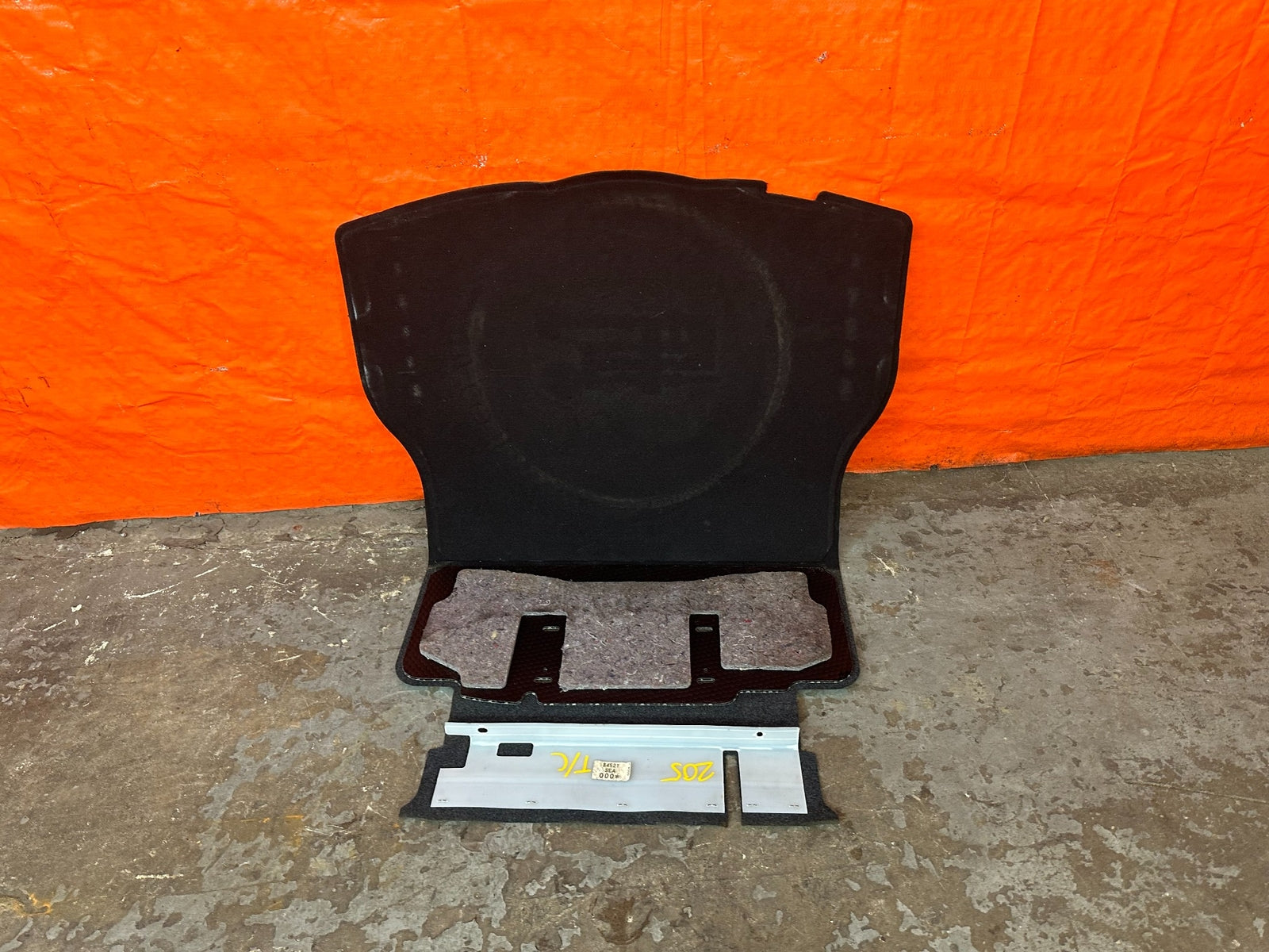 04 08 ACURA TSX   TRUNK CARDBOARD CARPET SPARE TIRE COVER FLAP LID   OEM #20510