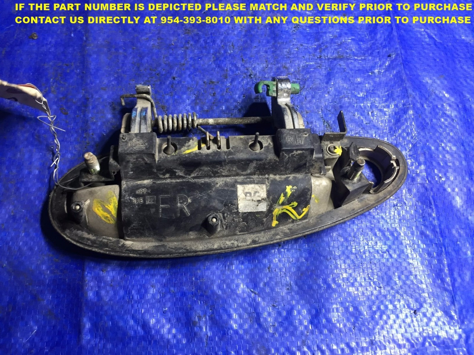 OEM 1997 NISSAN MAXIMA PASSENGER RIGHT FRONT EXTERIOR DOOR HANDLE2