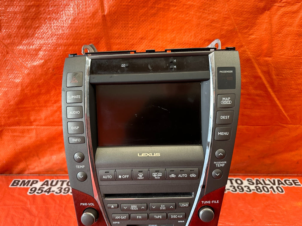 08 09 LEXUS ES350   AM FM RADIO STEREO NAVIGATION GPS INFO DISPLAY   OEM #2446