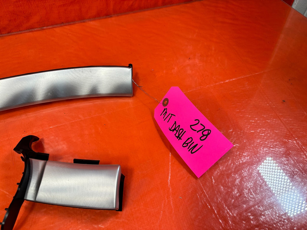 08 15 INFINITI G37 Q60   DASHBOARD TRIM DASH BOARD PANEL CHROME 3 PIECE INSERT6