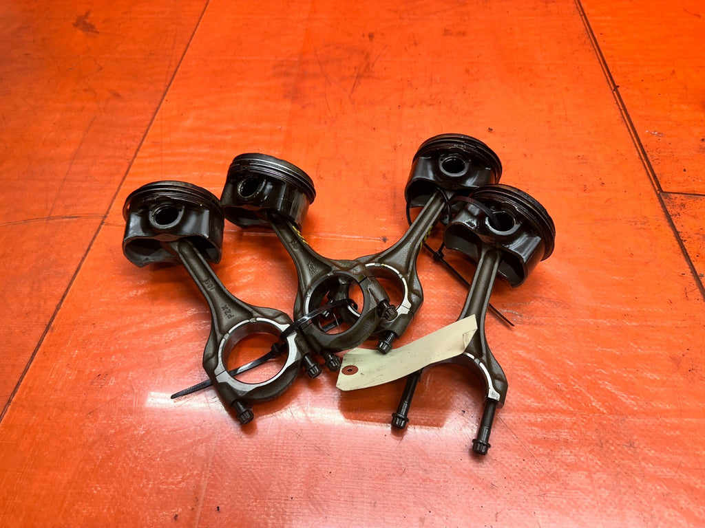 04 09 HONDA S2000 AP2 F22C ENGINE PISTON CONNECTING ROD RODS SET OEM #33712