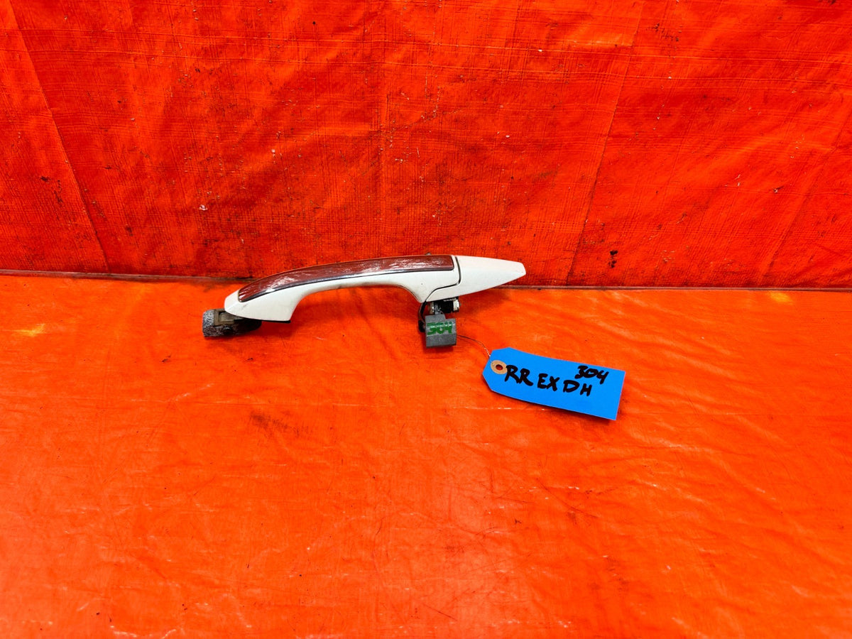 04-08 ACURA TSX - PASSENGER RIGHT REAR - EXTERIOR DOOR HANDLE WHITE OEM #3040