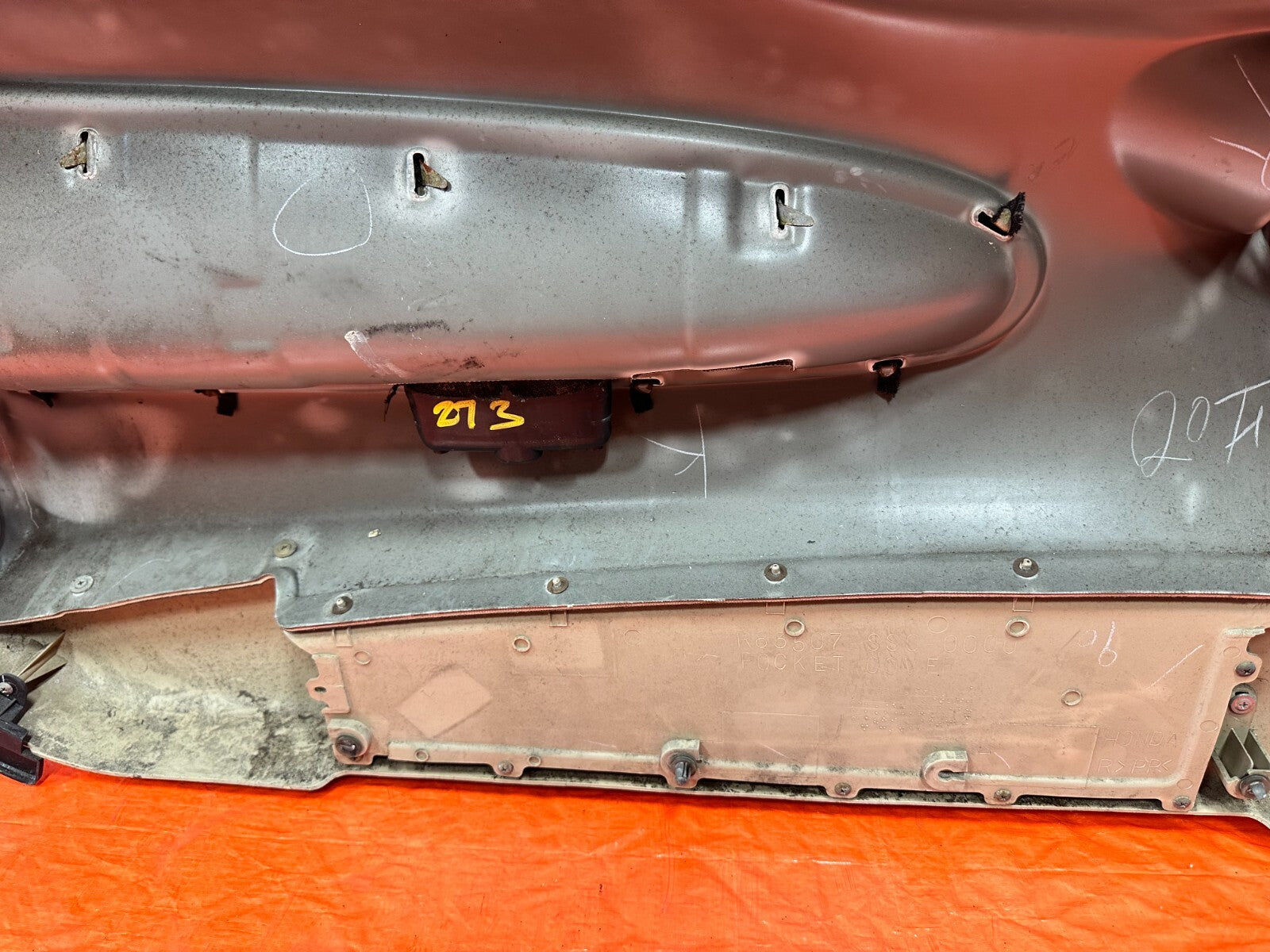 92 94 HONDA PRELUDE   PASSENGER RIGHT DOOR PANEL CARD INSERT OEM FACTORY #27321